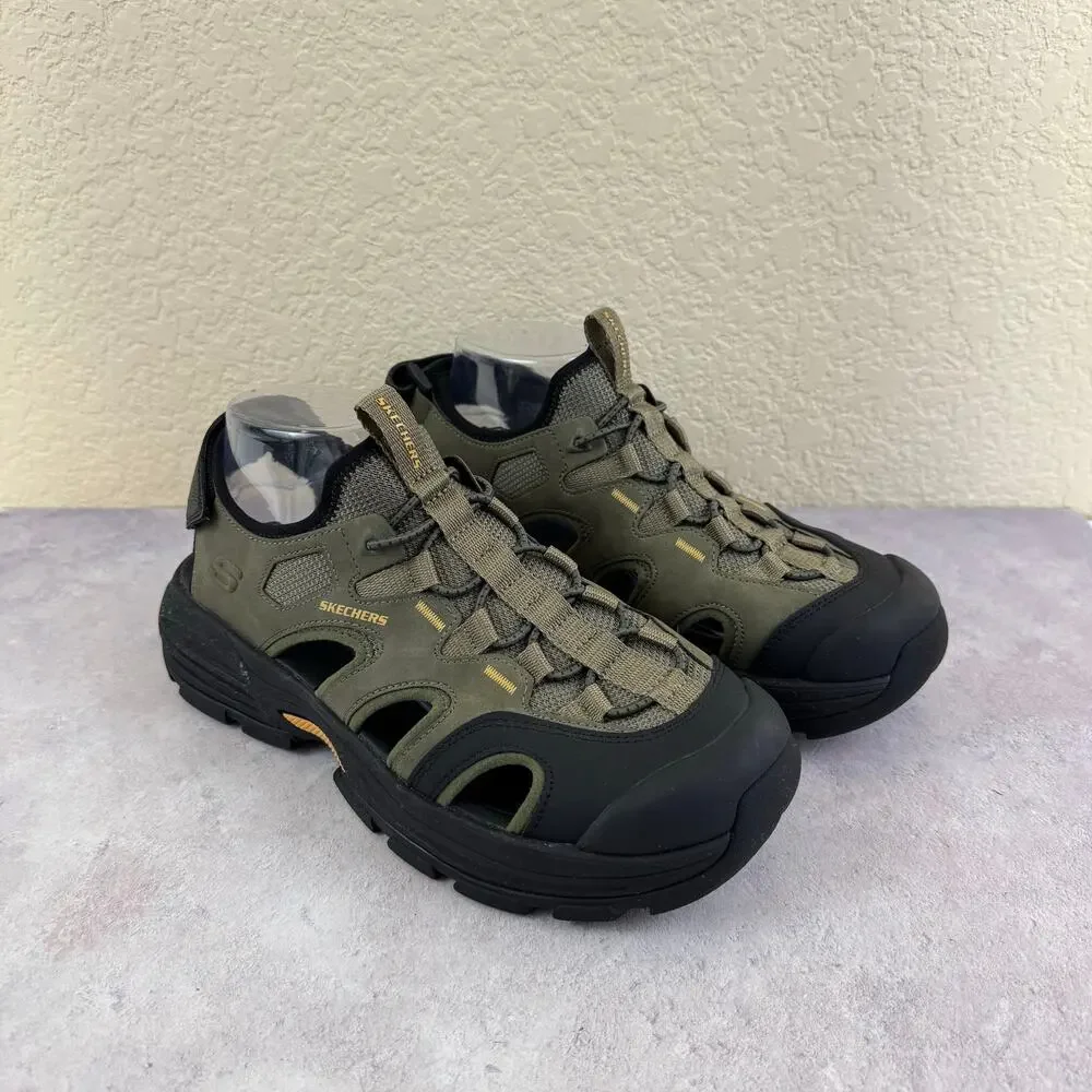 Skechers Shoes Mens Size 7 Fairport-Bradley Outdoor Olive Green Sport Sandal